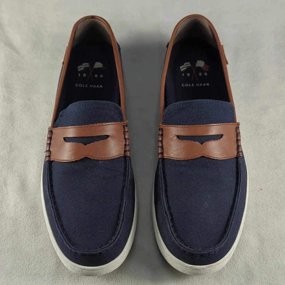 Cole Haan Nantucket Loafer II Navy Handstain Mens Size 13 With Box‎